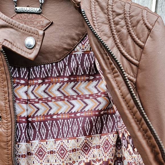 Jou Jou Moto Faux Leather Jacket - Picture 7 of 7